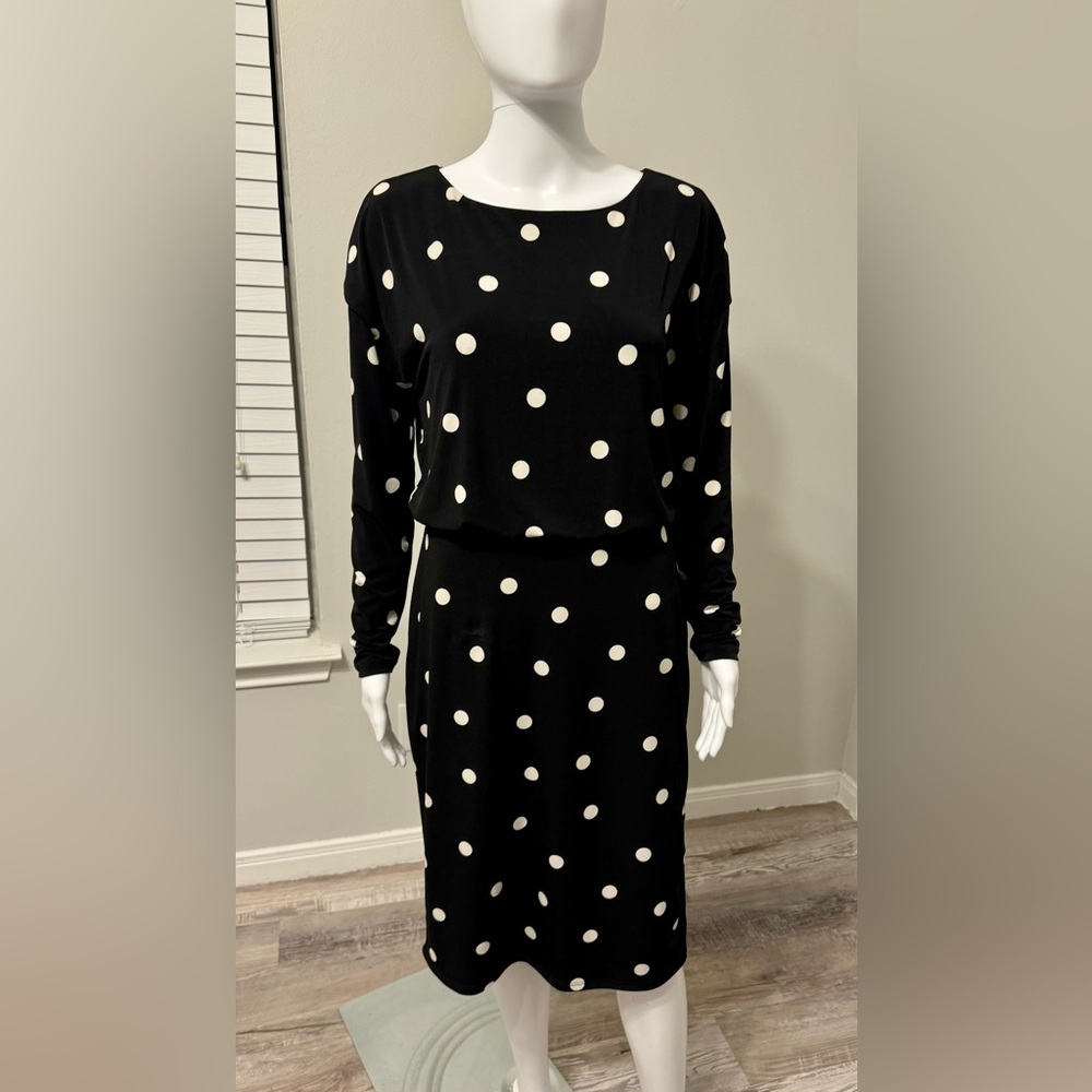 Ann Taylor Factory Polka Dot Dress Black and White. Size S.